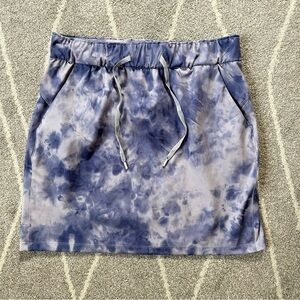 Hilary Radley Lavender Purple Tie Dye Pull On Mini Skirt
